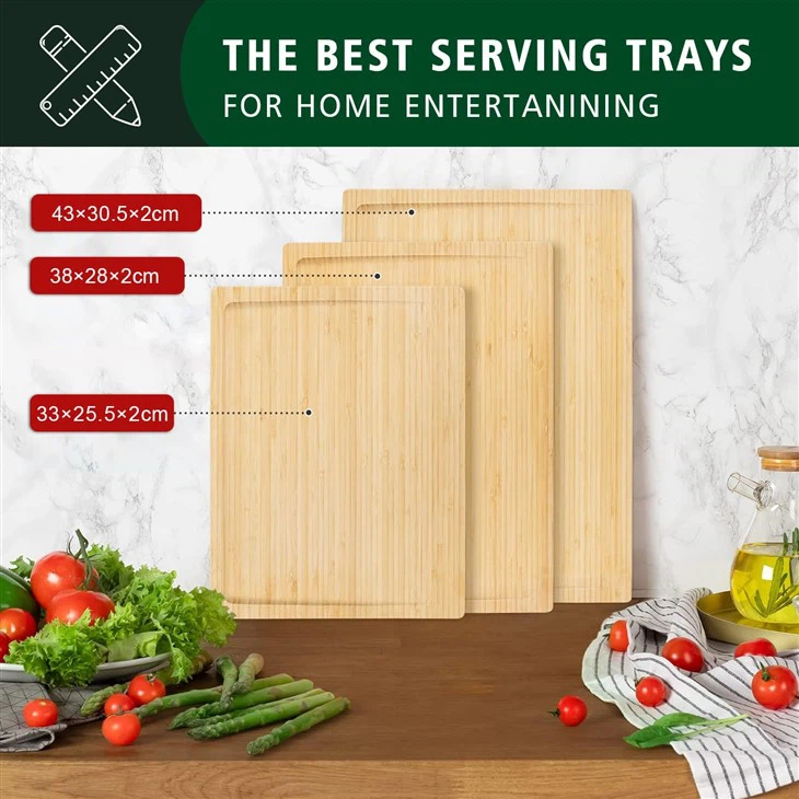3-Piece Bamboo Cutting Board Set (6)