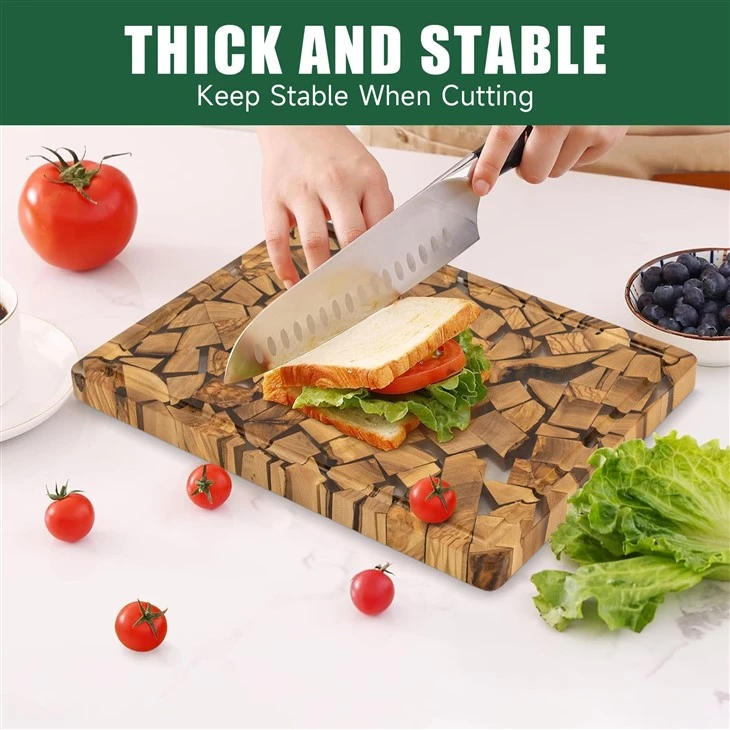 Olive Wood Resin Cutting Board (2)