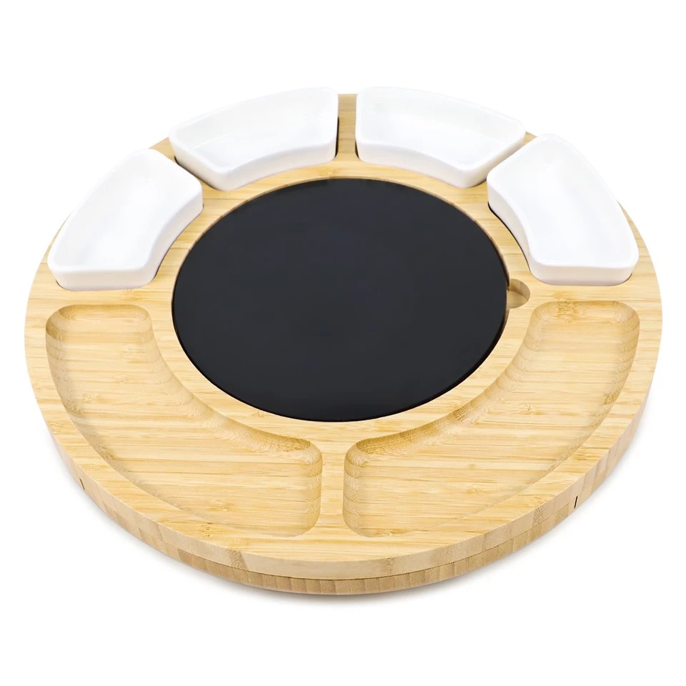 Bamboo Fruit and Cheese Platter Boards (2)