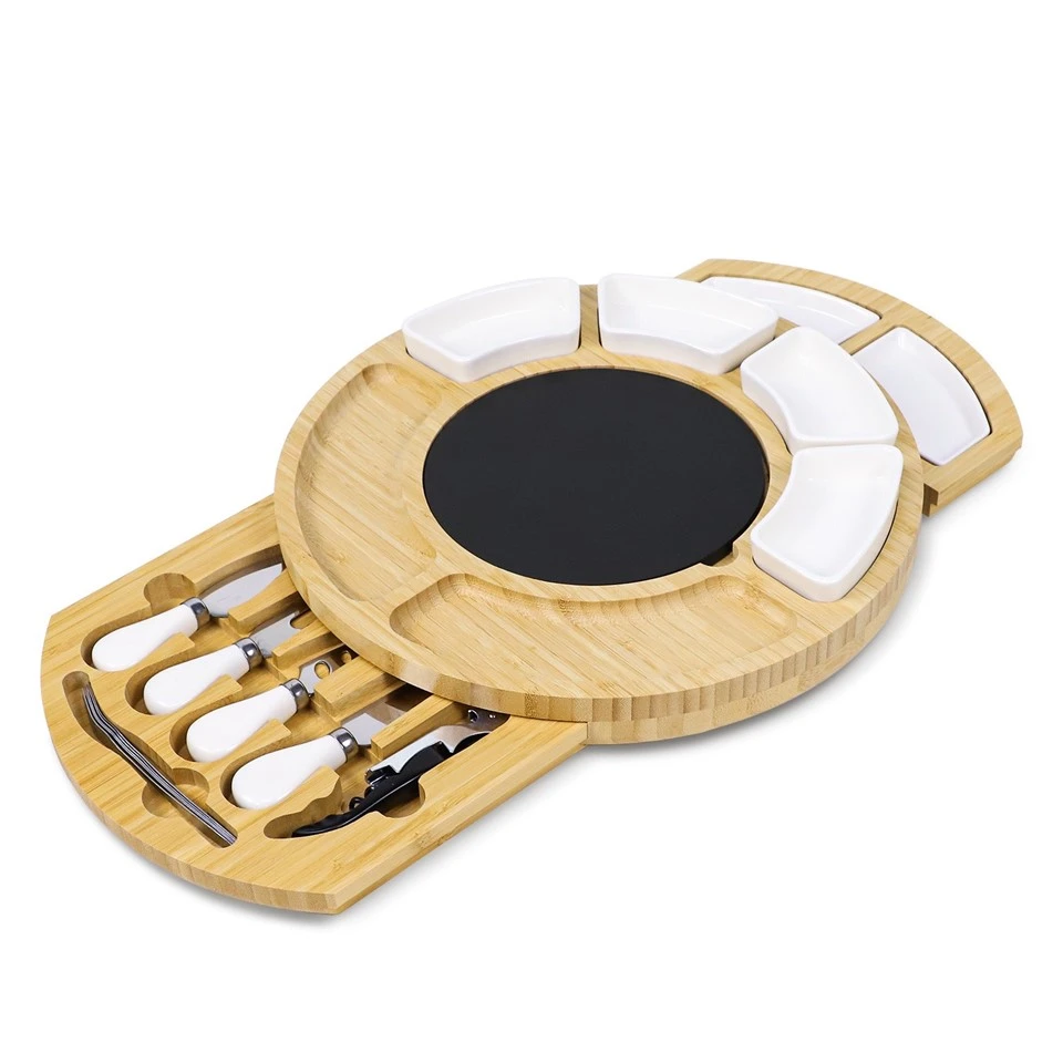 Bamboo Fruit and Cheese Platter Boards (6)